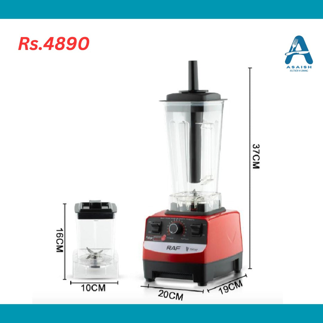 RAF 2-in-1 Blender R.2809 — 2600W power, 8 blades, 25,000rpm