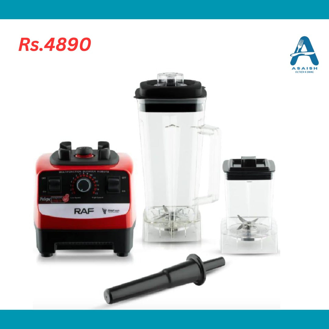 RAF 2-in-1 Blender R.2809 — 2600W power, 8 blades, 25,000rpm